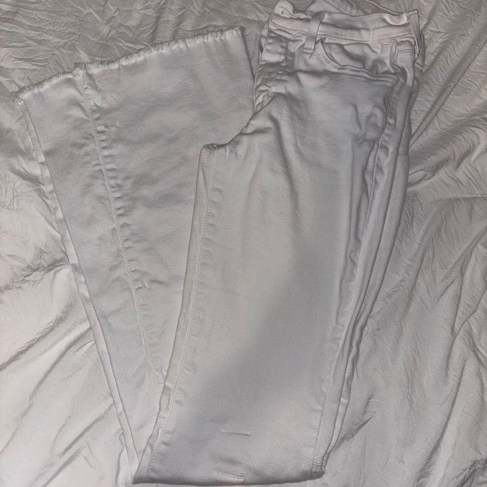 O2 Denim White Flare Jeans